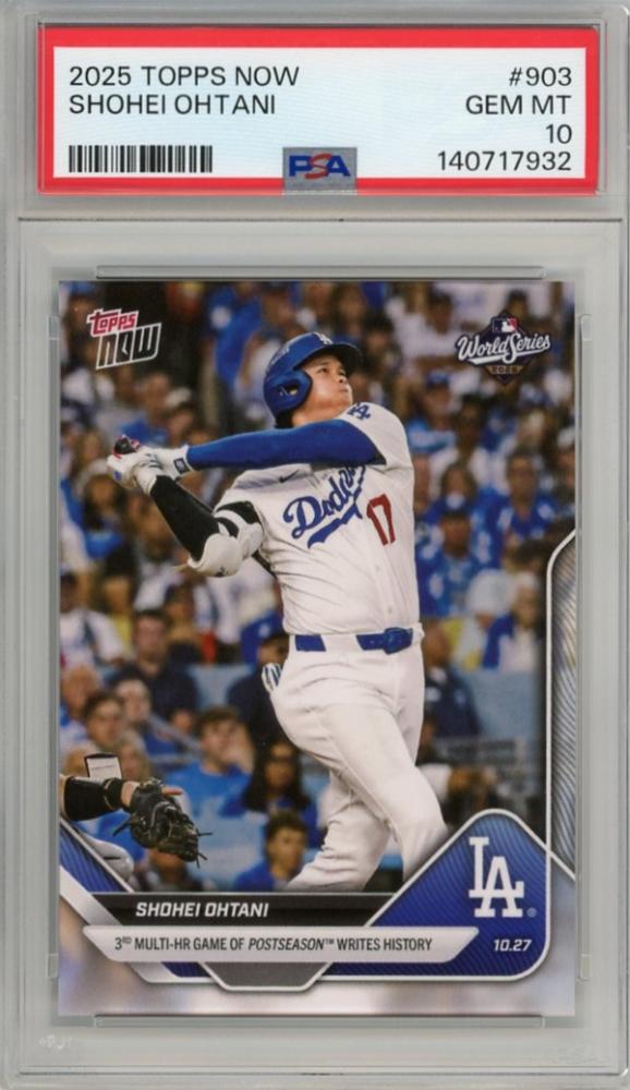 Shohei Ohtani 2025 Topps Now #903 PSA 10 50K / 50HR Season – First Player Ever in MLB History