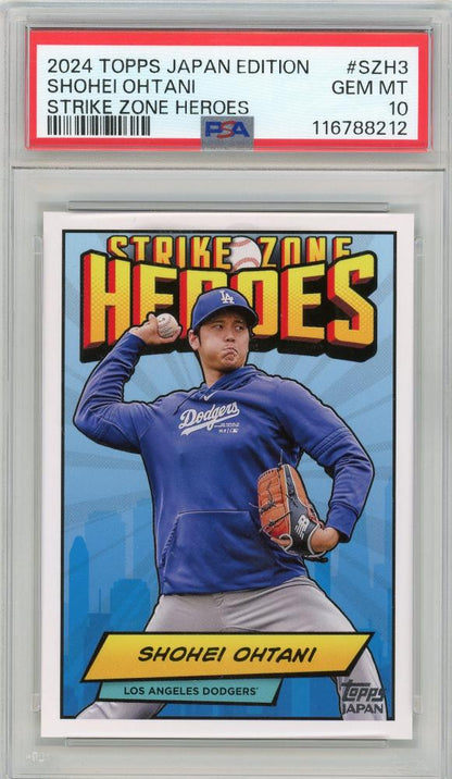 2024 Topps Japan Edition Strike Zone Heroes #SZH3 Shohei Ohtani PSA 10 Gem Mint | Japan Exclusive | Dodgers