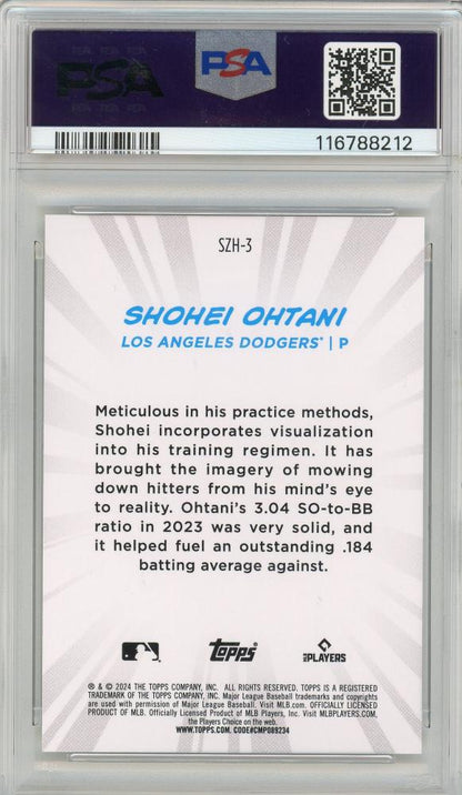 2024 Topps Japan Edition Strike Zone Heroes #SZH3 Shohei Ohtani PSA 10 Gem Mint | Japan Exclusive | Dodgers