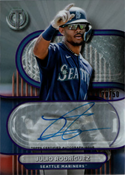 2024 Topps Tribute Julio Rodríguez Autograph /50 – Serial Numbered 20/50