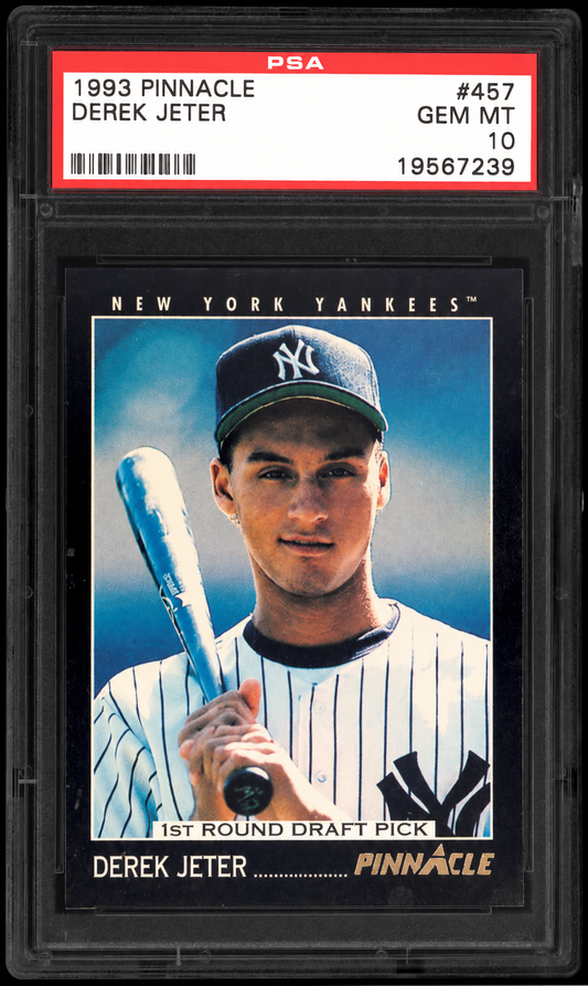 1993 Pinnacle #457 Derek Jeter Rookie Card – PSA 10 Gem Mint