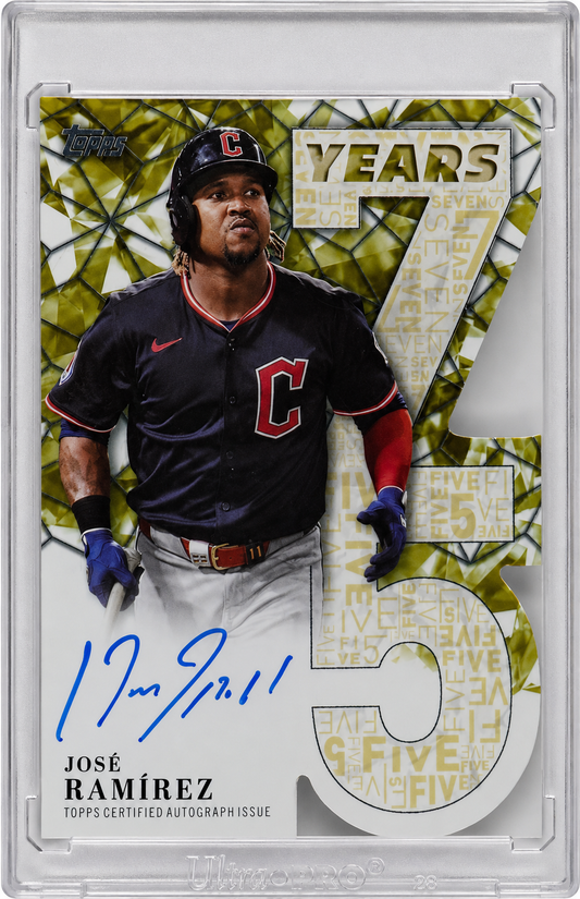 2026 Topps Baseball 75 Years of Topps Autograph Gold Parallel #75YA-JRA José Ramírez Auto /50
