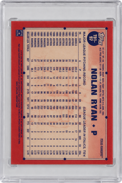 2026 Topps Baseball 75 Years of Topps Nolan Ryan Japan Koi Fish Black  #T91-97 /10