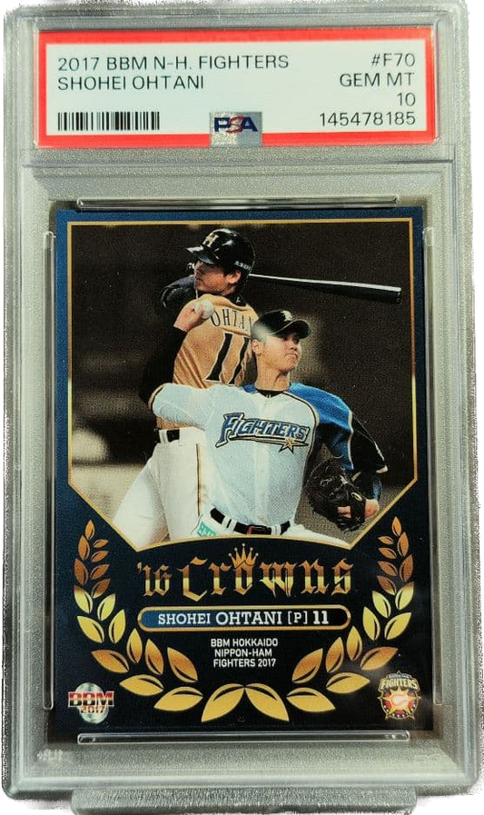 Shohei Ohtani 2017 BBM Crown PSA 10 Japanese Early Career Card – Pre-MLB Era