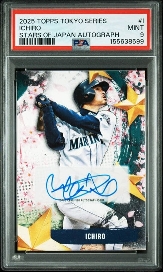 2025 Topps Tokyo Series Stars of Japan Autograph #SOJA-I Ichiro – PSA 9 Mint